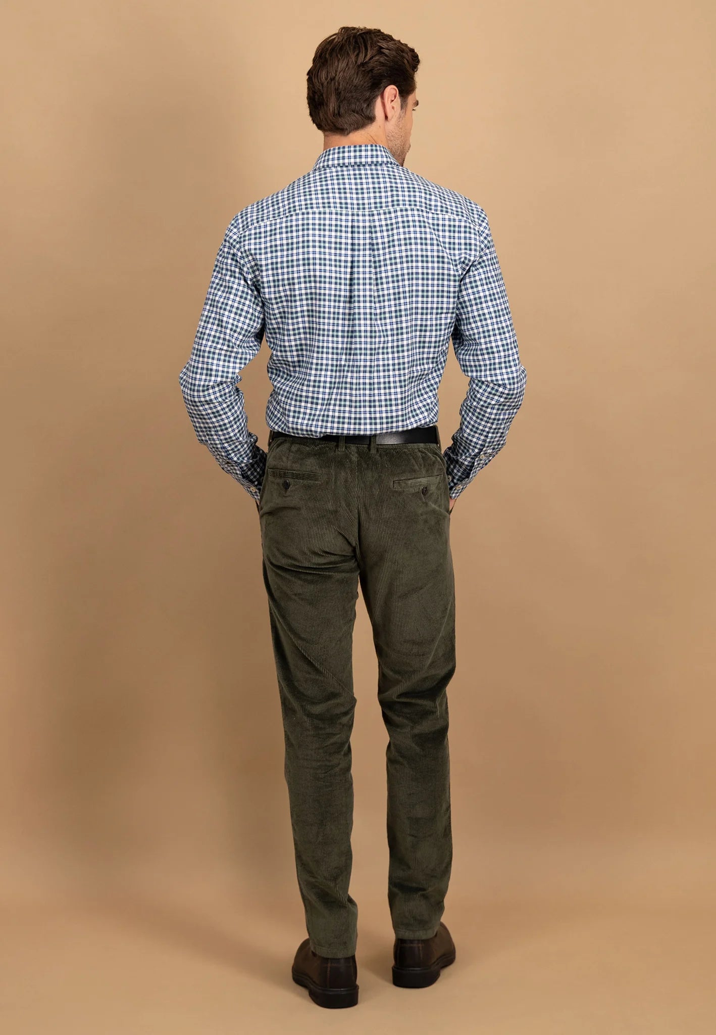 Washed Oxford Check Shirt B.D - Fern