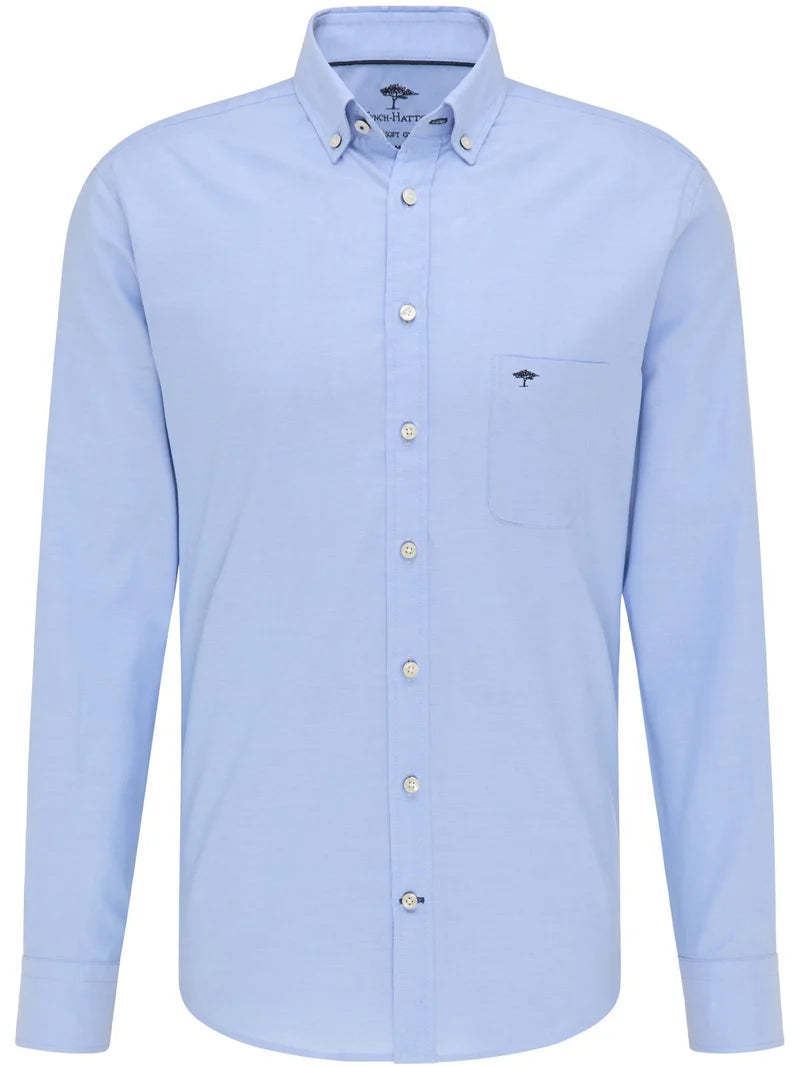Cotton Oxford Shirt - Light Blue