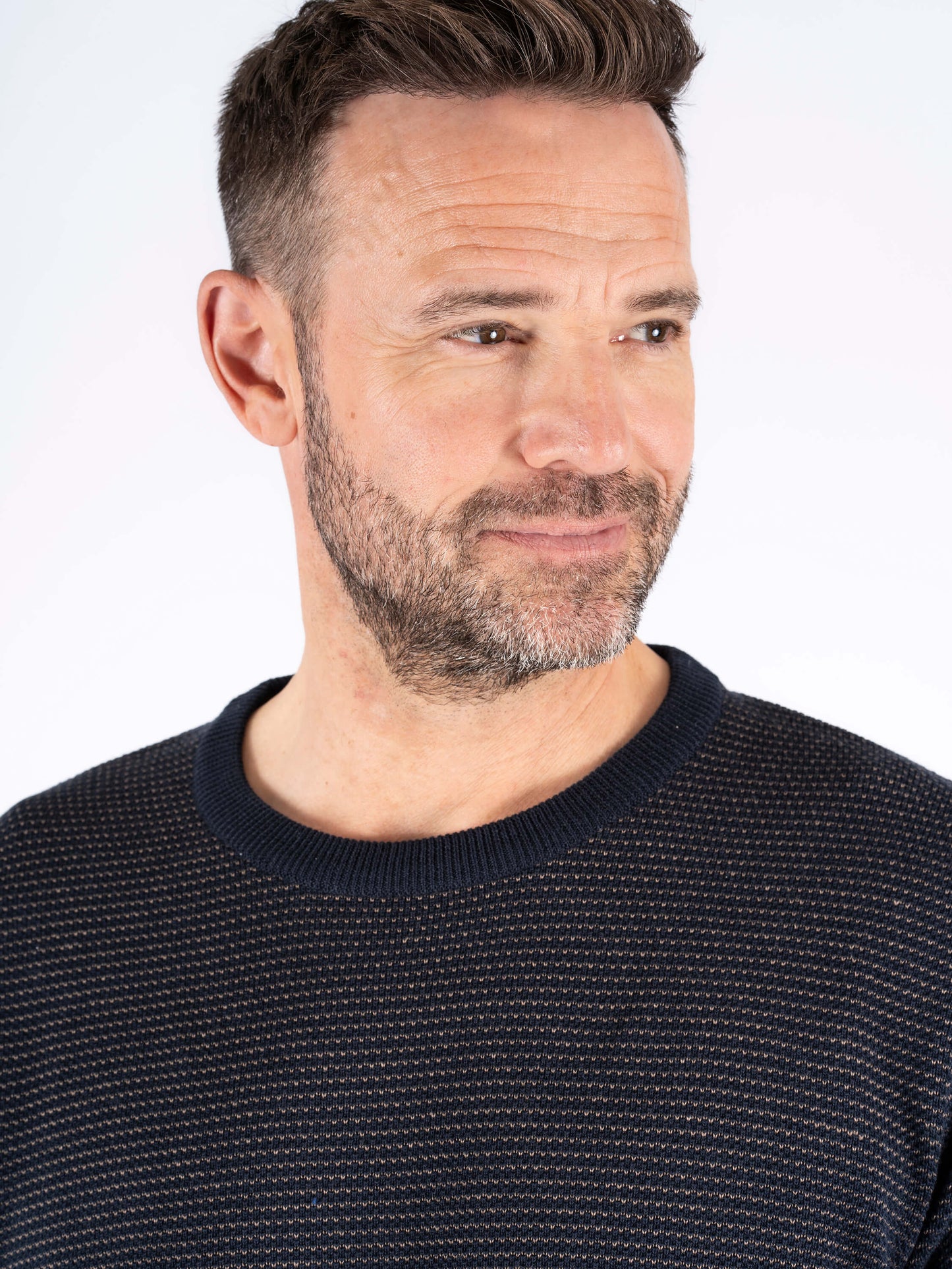 Viggo Crew Neck Knitwear - Dark Navy