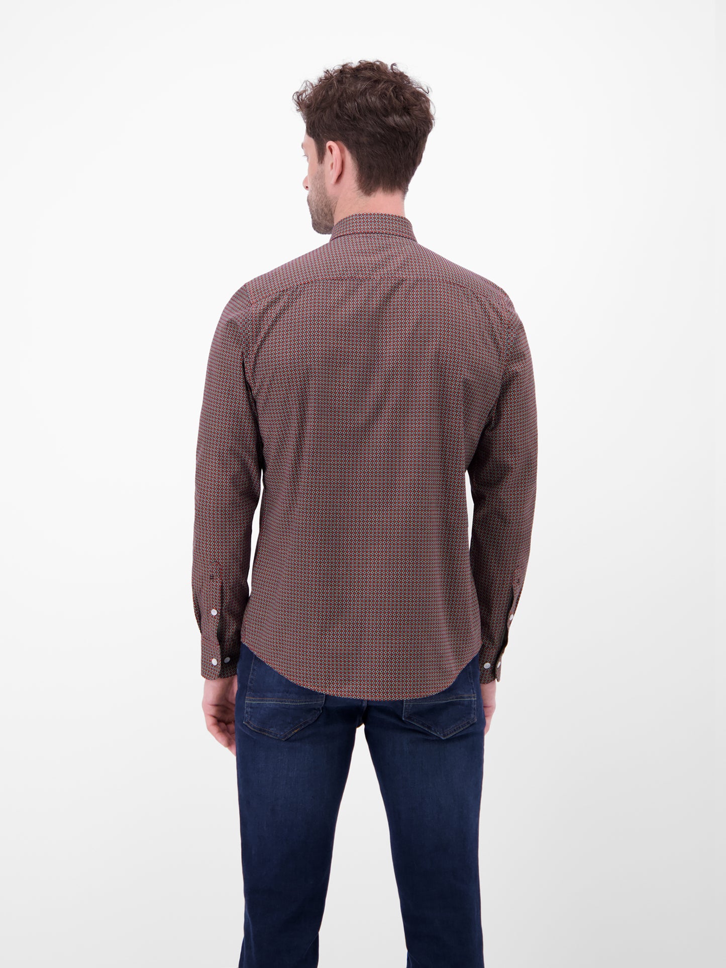 Lerros Poplin Long Sleeve Shirt - Vivid Red