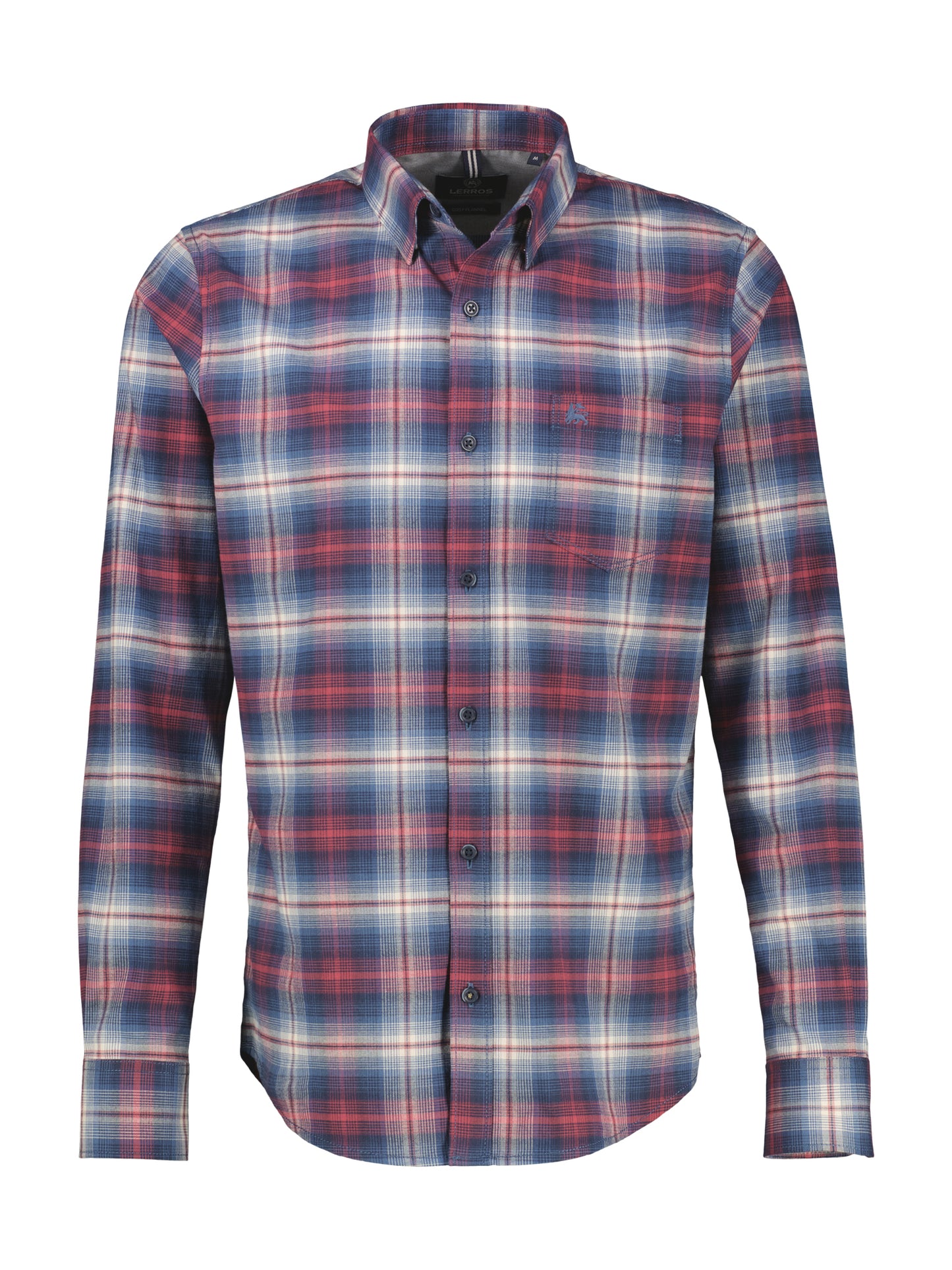 Lerros Check Flanel Long Sleeve Shirt - Maple Red