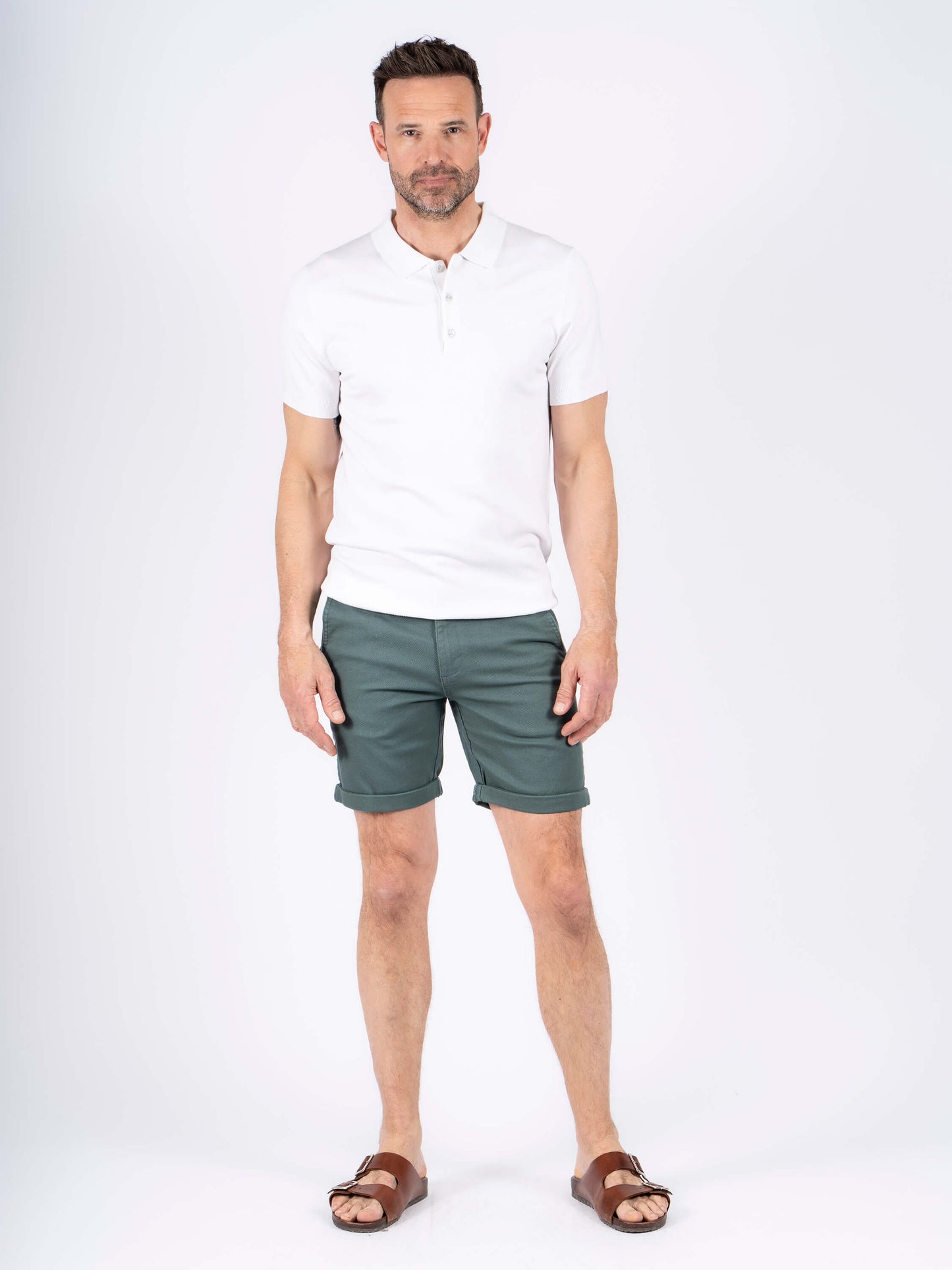 Thomas Bermuda Chino Shorts - Green