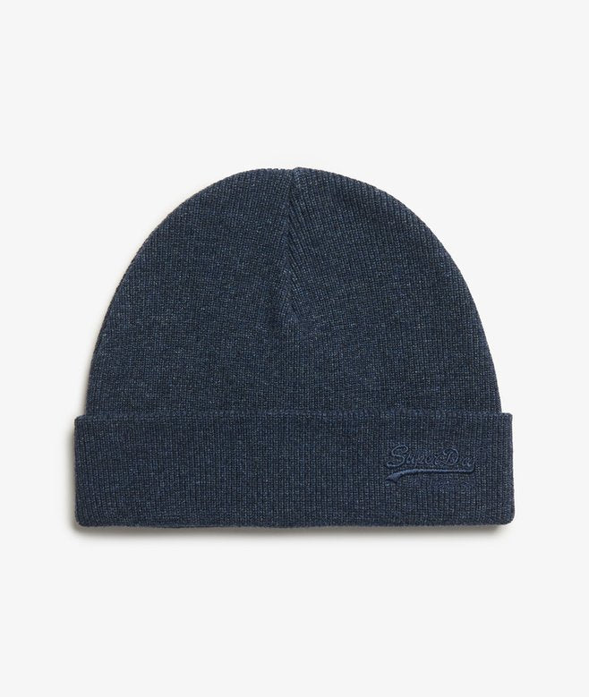 Essential Logo Knitted Beanie - Richest Navy Marl
