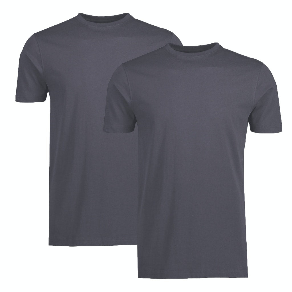 Double Pack Grey Basic T-Shirts