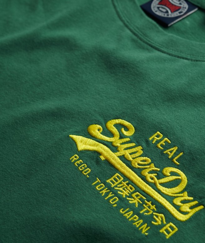 Vintage Logo Embroidered Relaxed T-Shirt