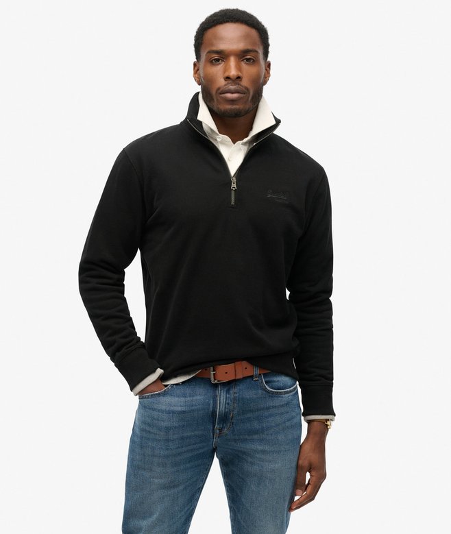 Essential Logo Henley Sweatshirt