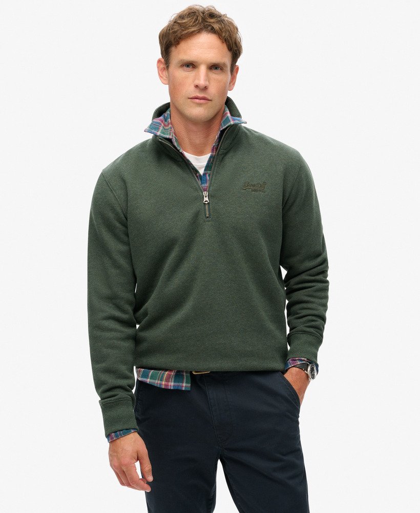 Essential Logo Henley Sweatshirt Fox Co Menswear