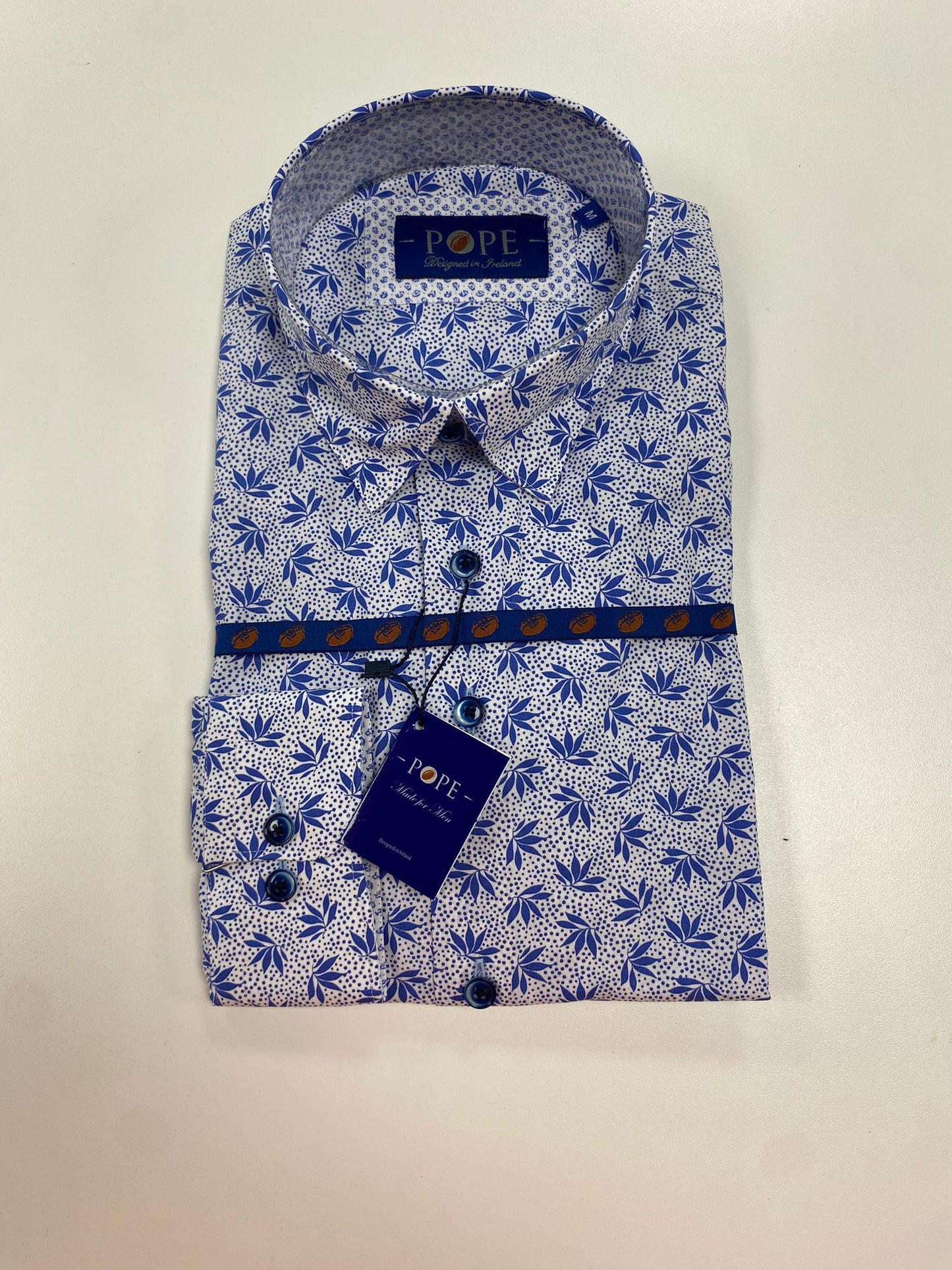 Long Sleeve Leaf Pattern Shirt 19.05