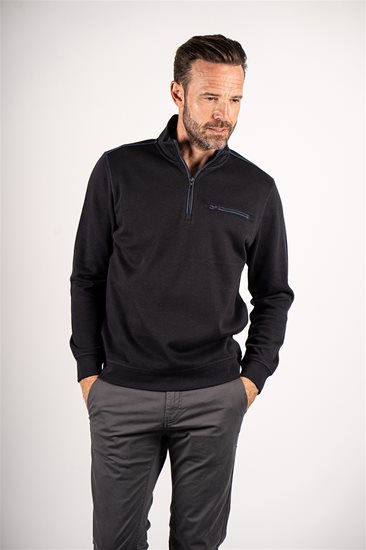 Jimmy Half Zip Long Sleeve Sweatshirt