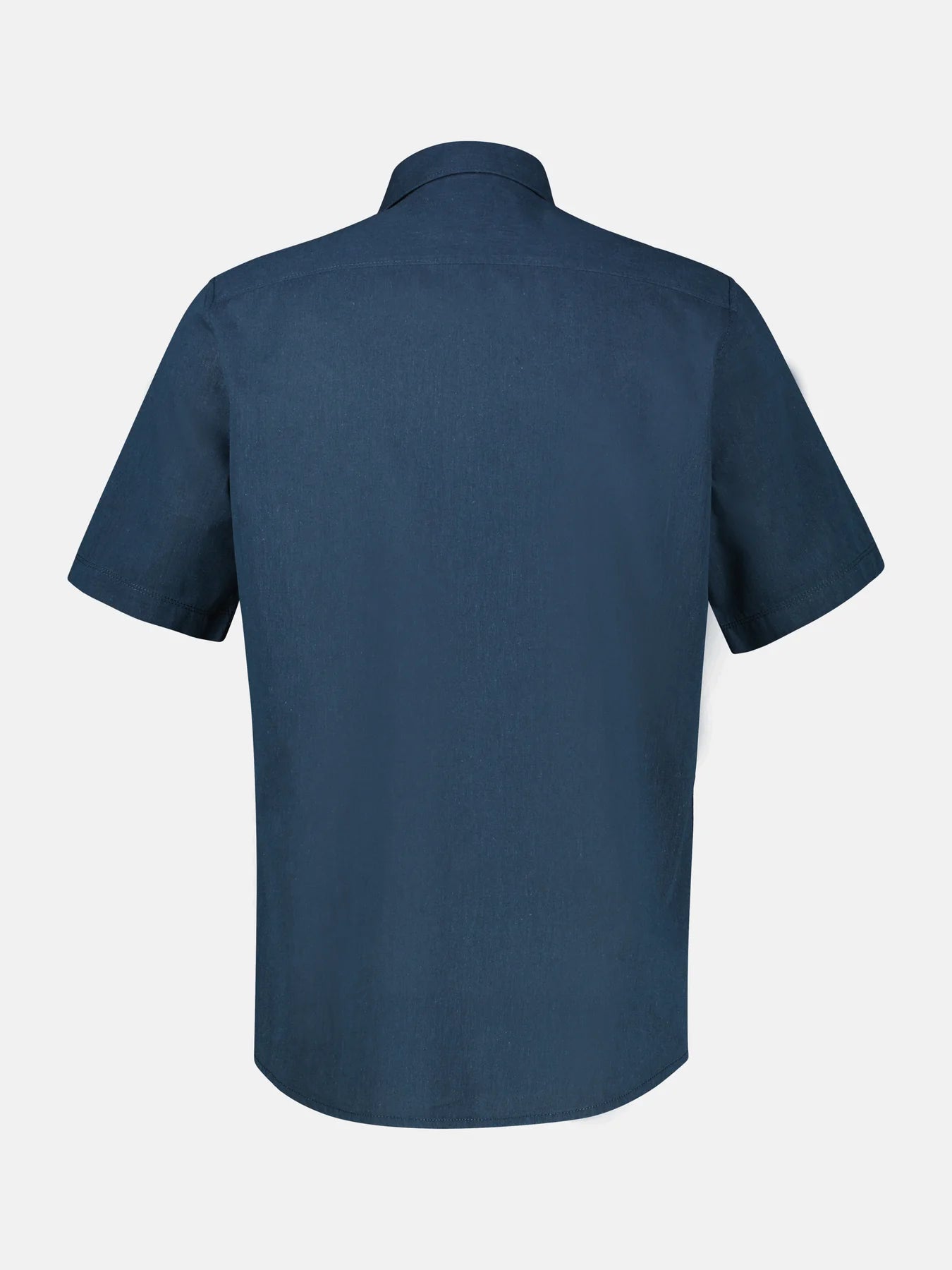 Lerros Cotton & Linen Blend SS Shirt - Classic Navy