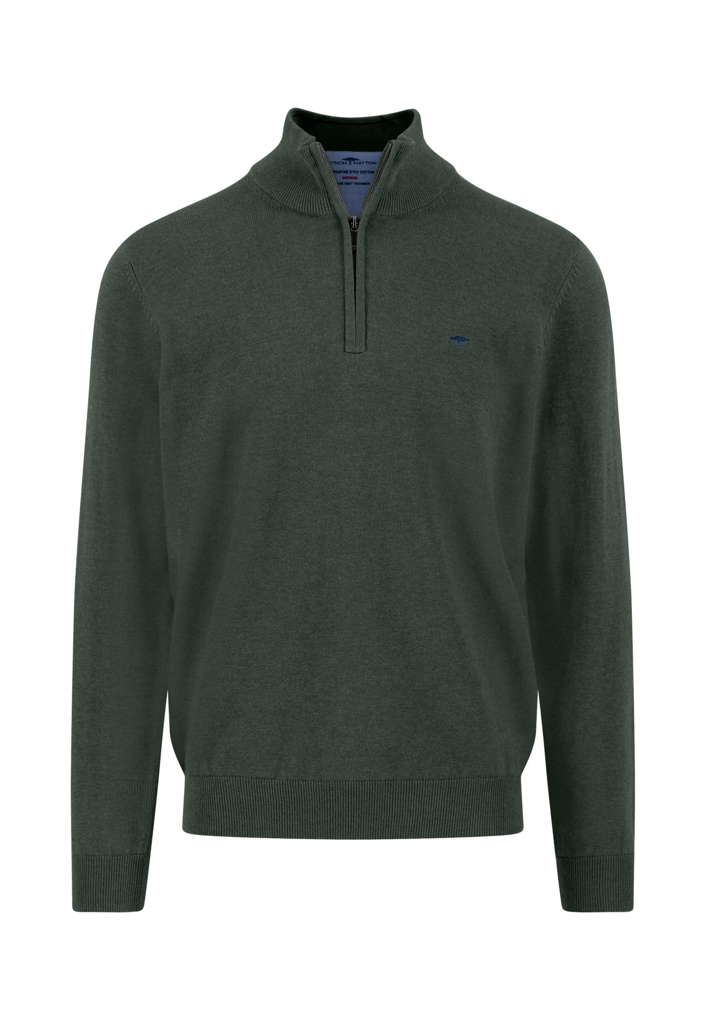 Troyer Zip Knit - Dark Ivy