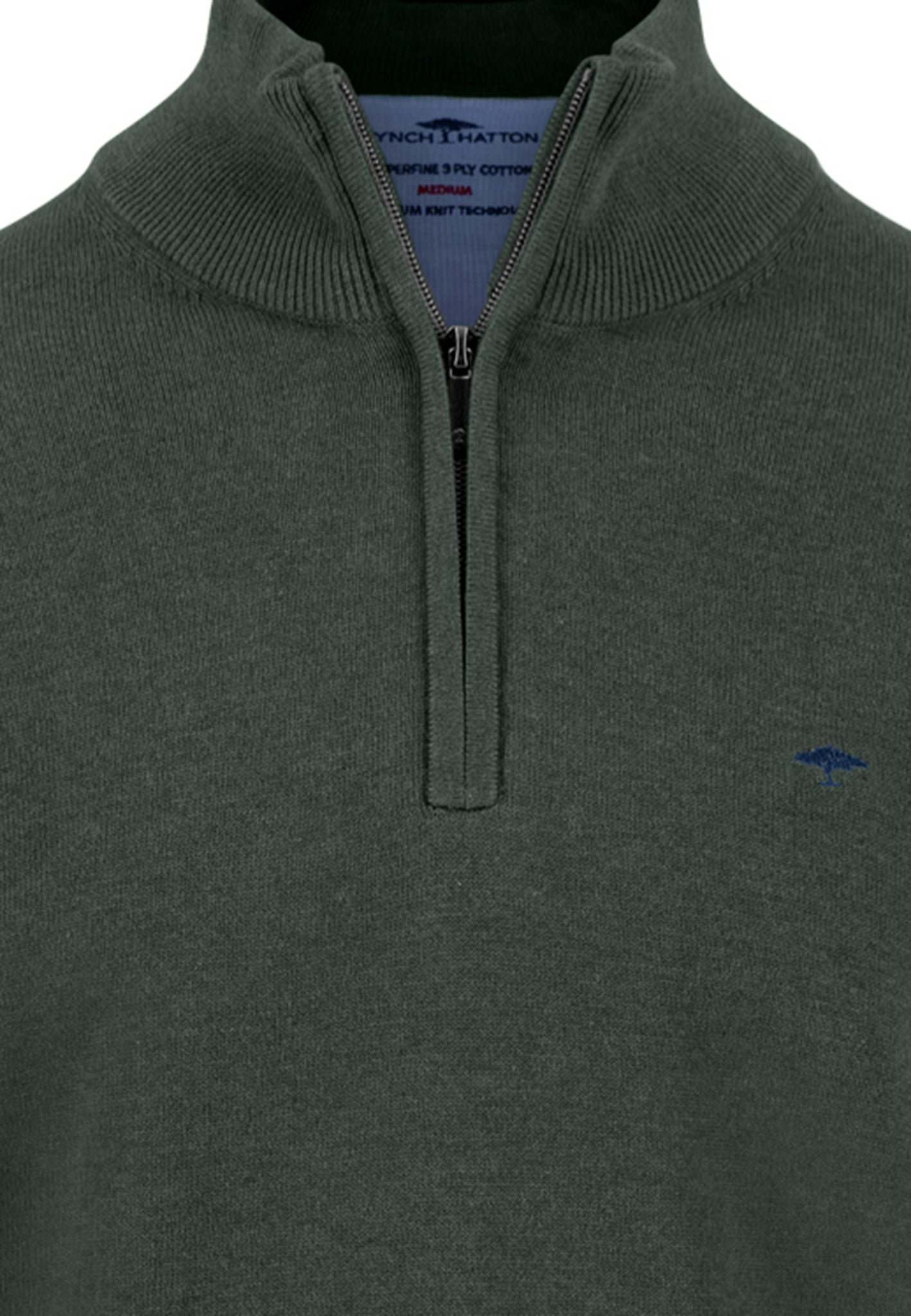 Troyer Zip Knit - Dark Ivy