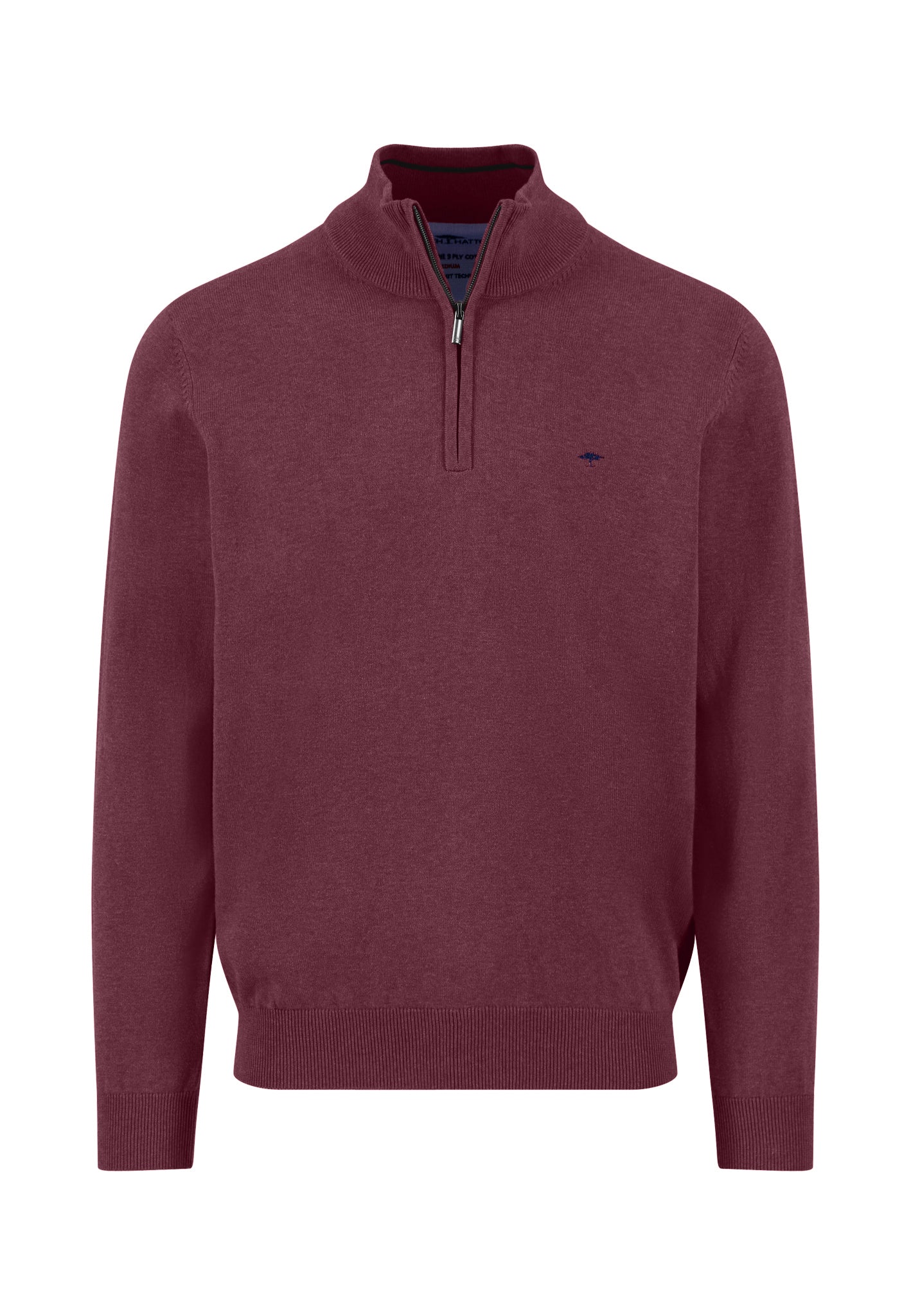 Troyer Zip Knit - Deep Merlot