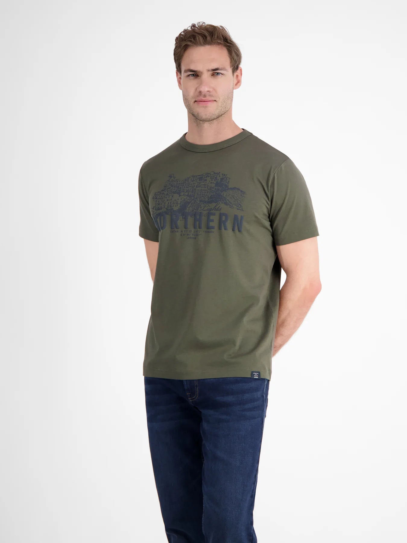 Northern Graphic Serafino t-shirt - Nordic Olive