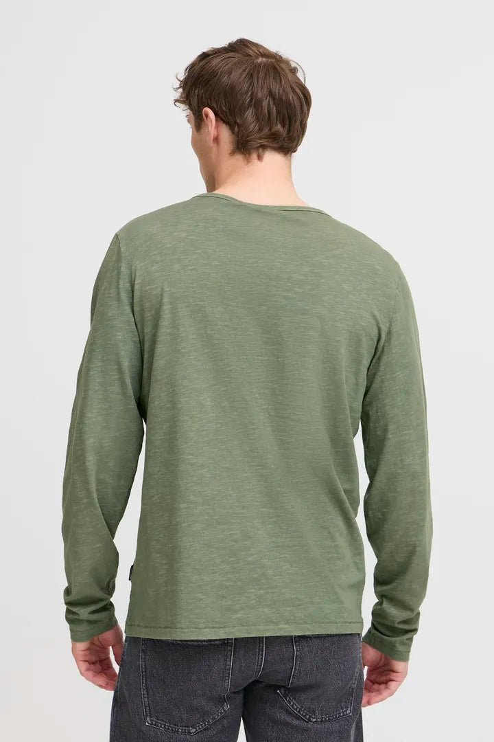 BH Ivalde Split Neck L/S Tee - Thyme
