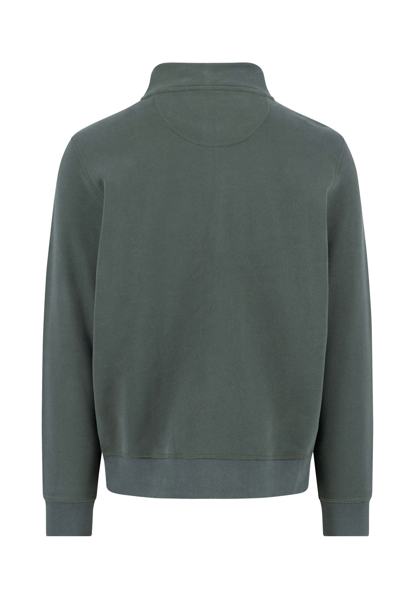 Troyer-Zip Sweatshirt - Dark Ivy