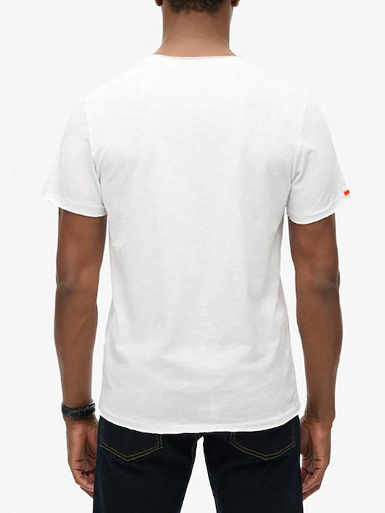 Raw Edge Slub Crew Neck T-Shirt