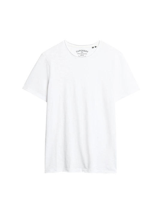 Raw Edge Slub Crew Neck T-Shirt