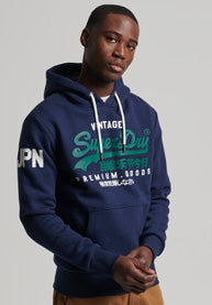 Organic Cotton Vintage Logo Hoodie