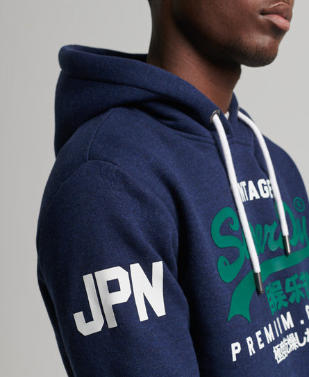 Organic Cotton Vintage Logo Hoodie