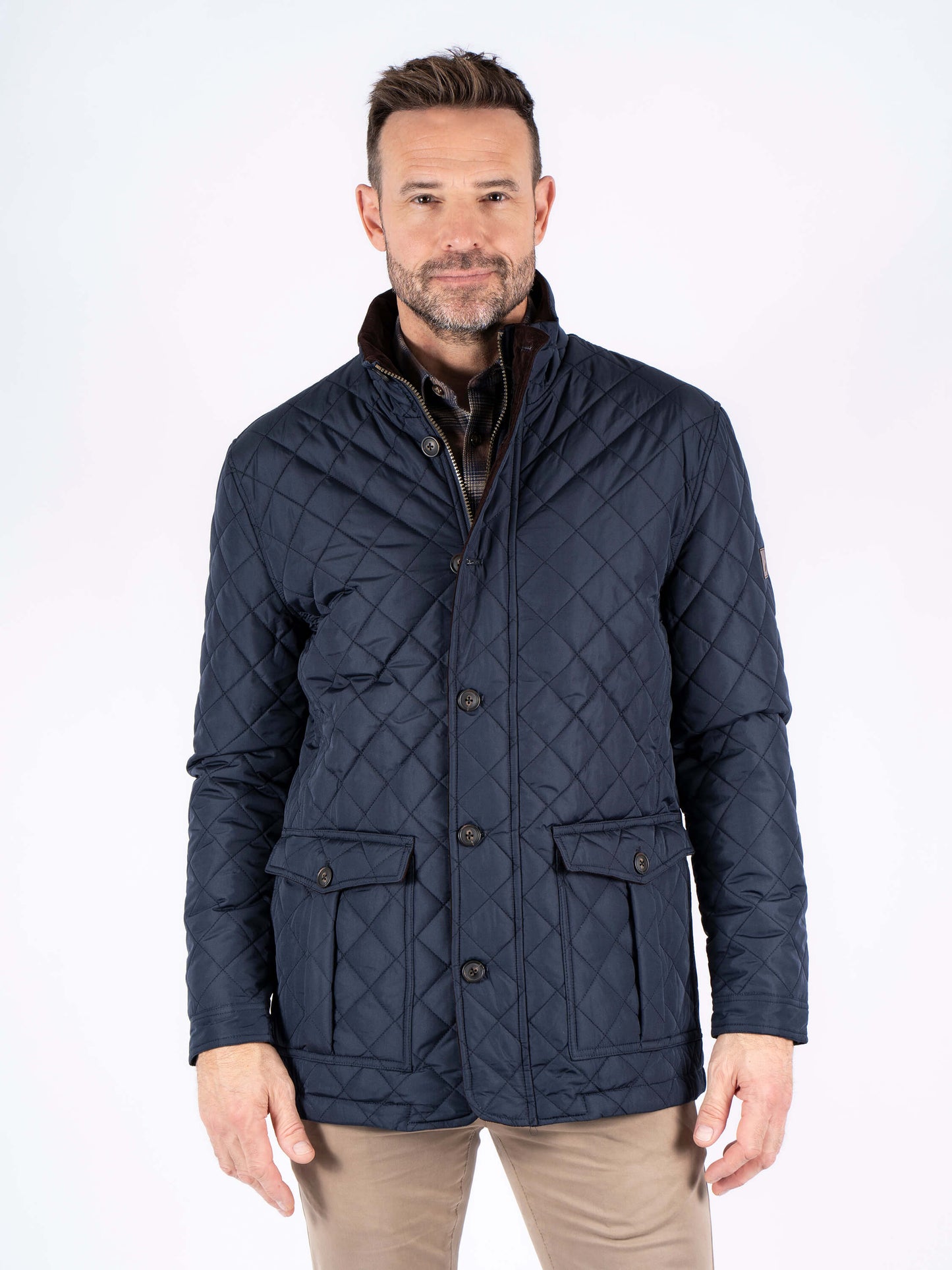 Harald Quilted Jacket - Dark Navy