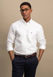 Cotton Oxford Shirt - White