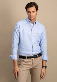 Cotton Oxford Shirt - Light Blue