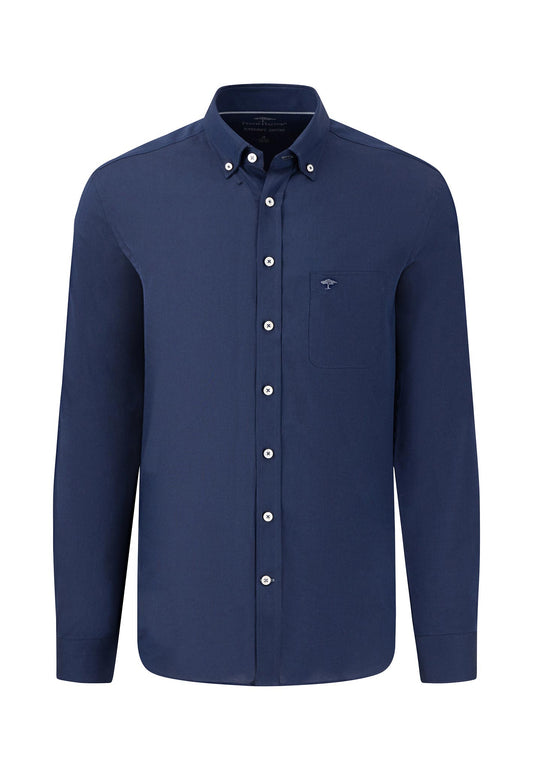 Cotton Oxford Shirt - Navy