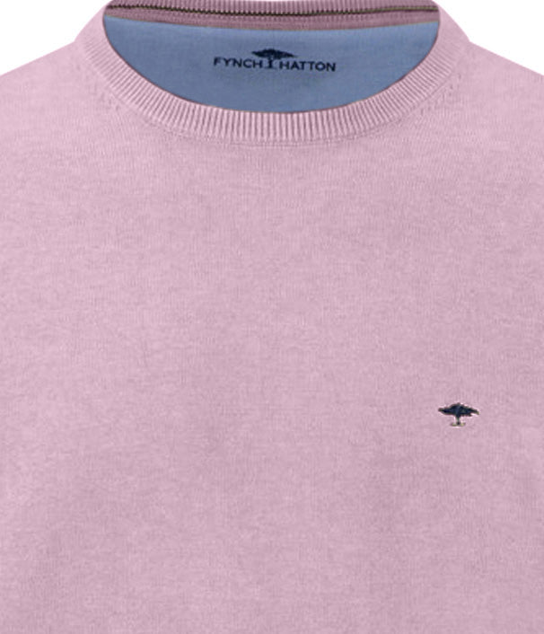 Superfine Knitwear O-Neck Jumper - Magnolia