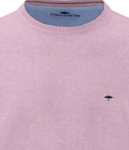 Superfine Knitwear O-Neck Jumper - Magnolia