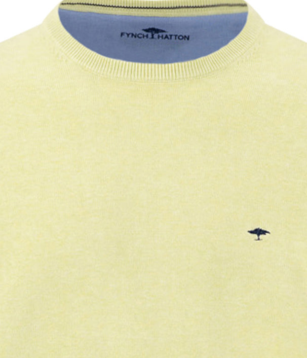 Superfine Knitwear O-Neck Jumper - Pear