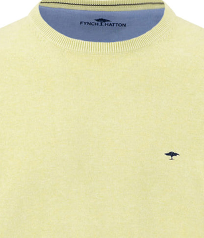 Superfine Knitwear O-Neck Jumper - Pear