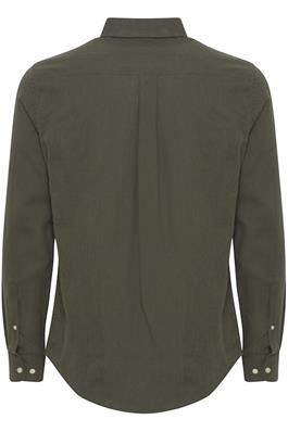 CFANTON Long Sleeve Brushed Cotton Plain Shirt