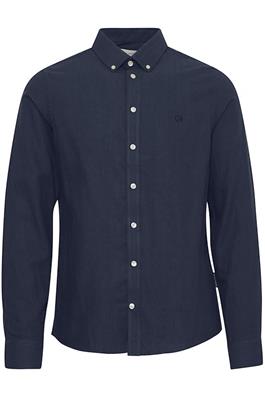 CFANTON Long Sleeve Brushed Cotton Plain Shirt