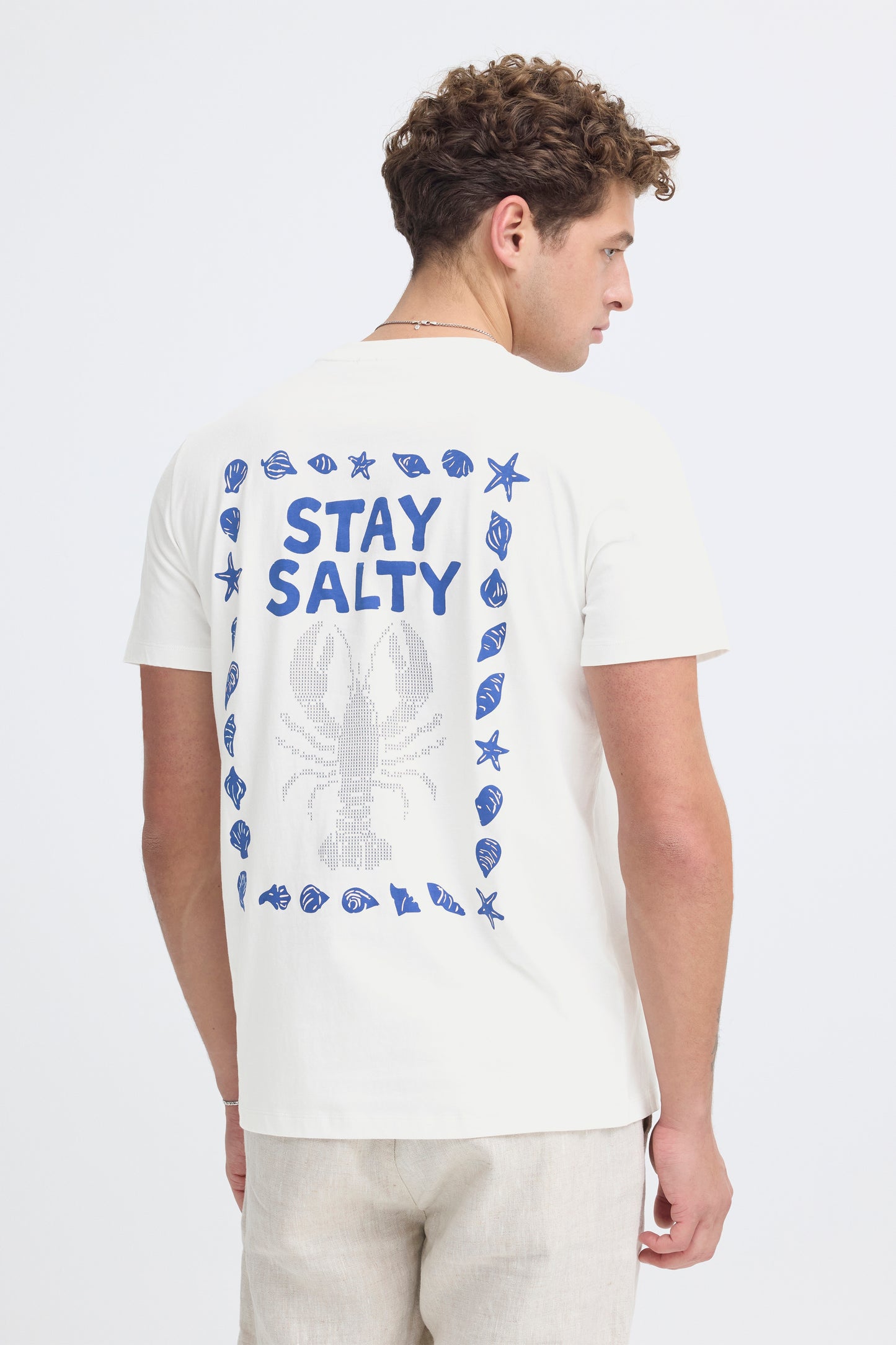 CFOksvoll Shirt White & Blue Logo