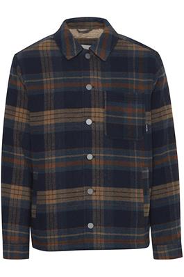 Overshirt Shacket Check Print Fleece lined