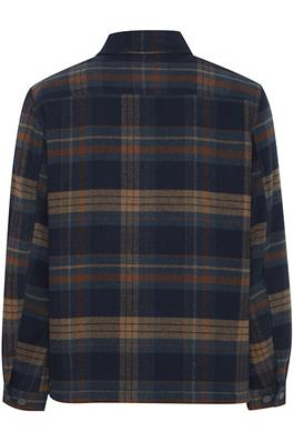 Overshirt Shacket Check Print Fleece lined