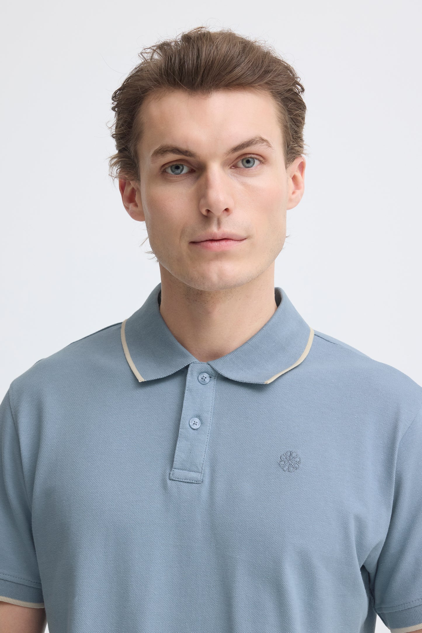 BHEdin Polo Shirt Faded Denim
