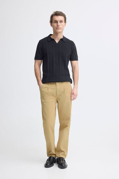 Blend Bhsun Malvin Loose Twill Trousers - Beige