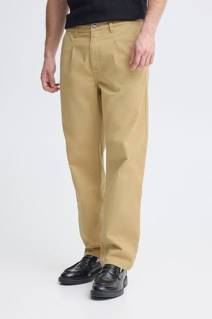 Blend Bhsun Malvin Loose Twill Trousers - Beige