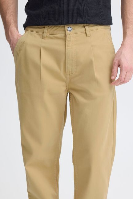 Blend Bhsun Malvin Loose Twill Trousers - Beige