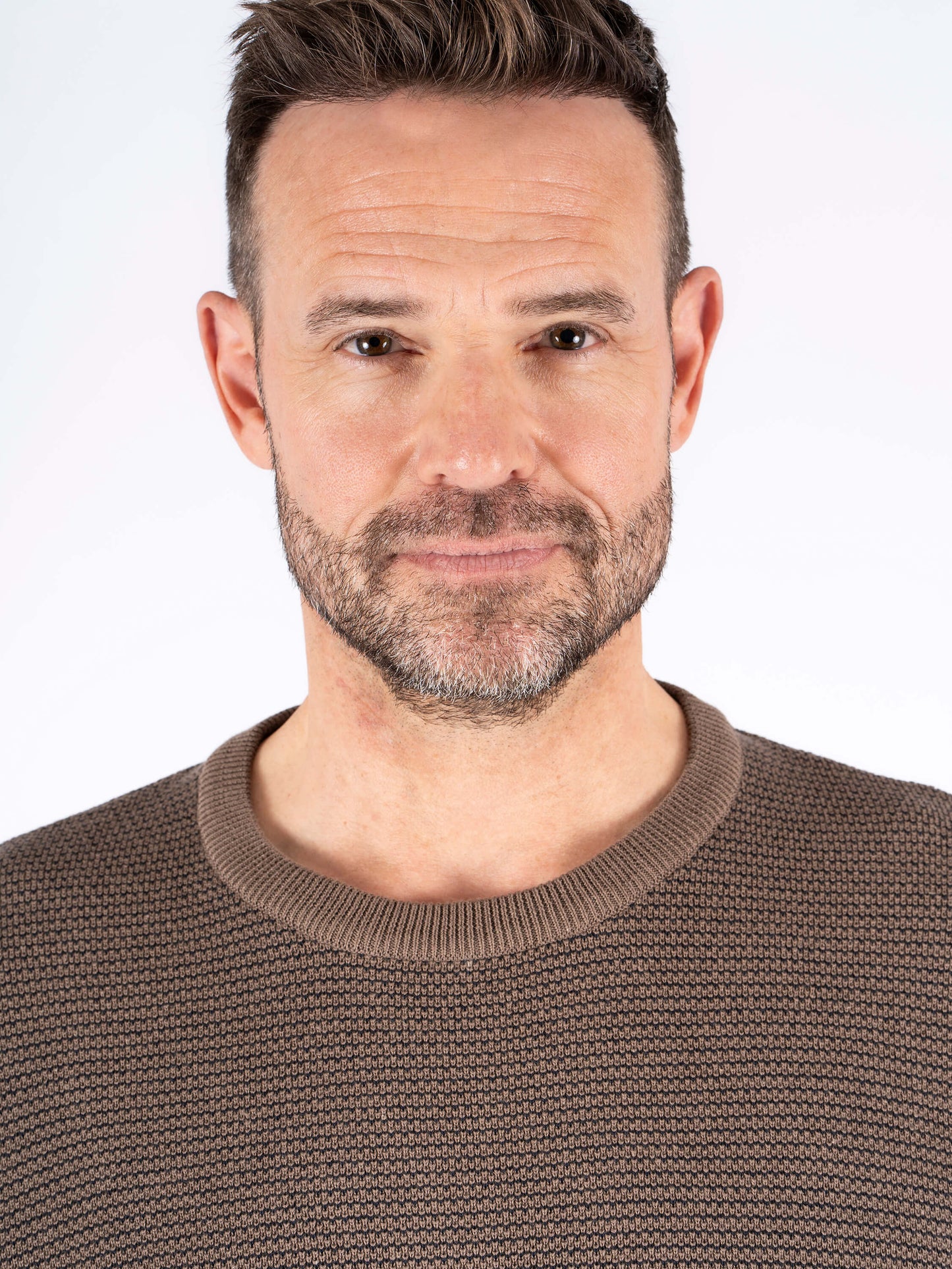 Viggo Crew Neck Knitwear - Mid Brown