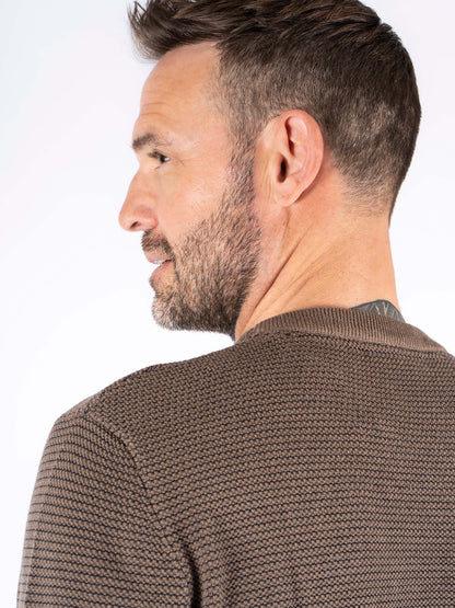 Viggo Crew Neck Knitwear - Mid Brown