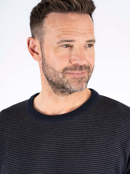 Viggo Crew Neck Knitwear - Dark Navy