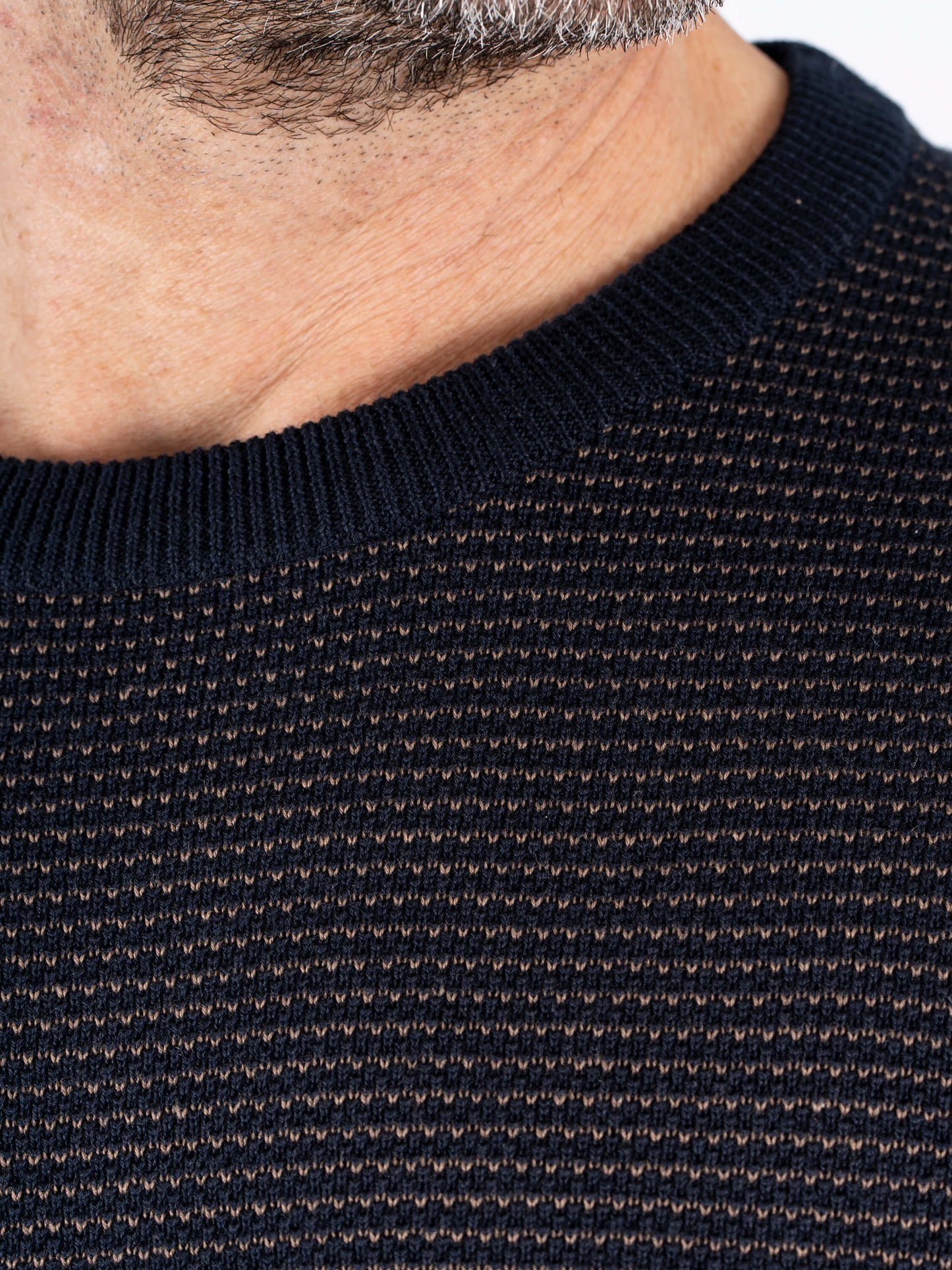 Viggo Crew Neck Knitwear - Dark Navy