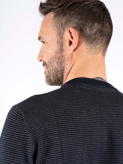 Viggo Crew Neck Knitwear - Dark Navy