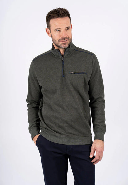 Chester Sweater with half zip and chest pocket