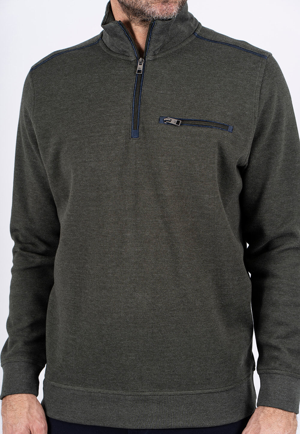 Chester Sweater with half zip and chest pocket