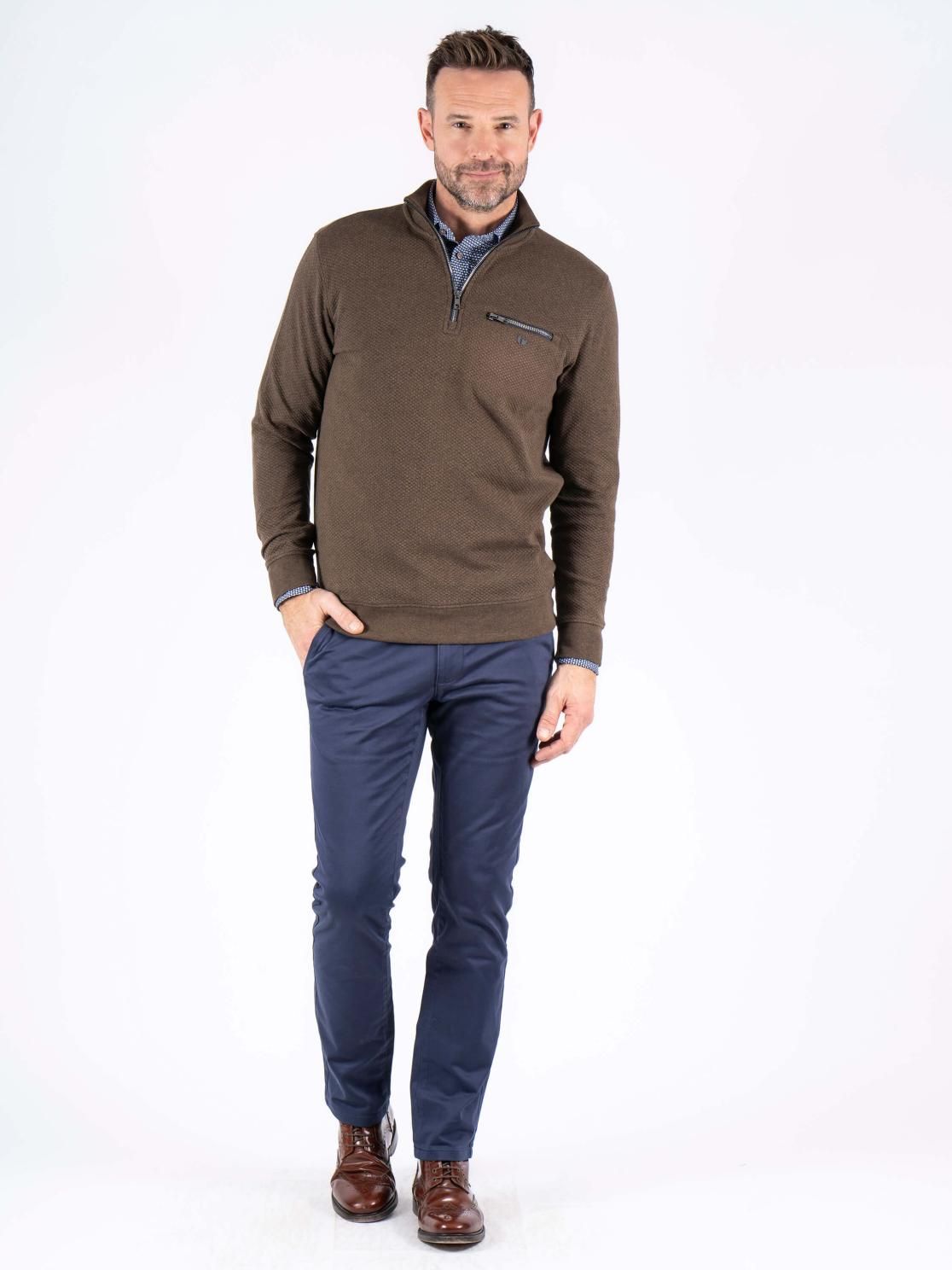 Alf Half Zip Long Sleeve Sweatshirt