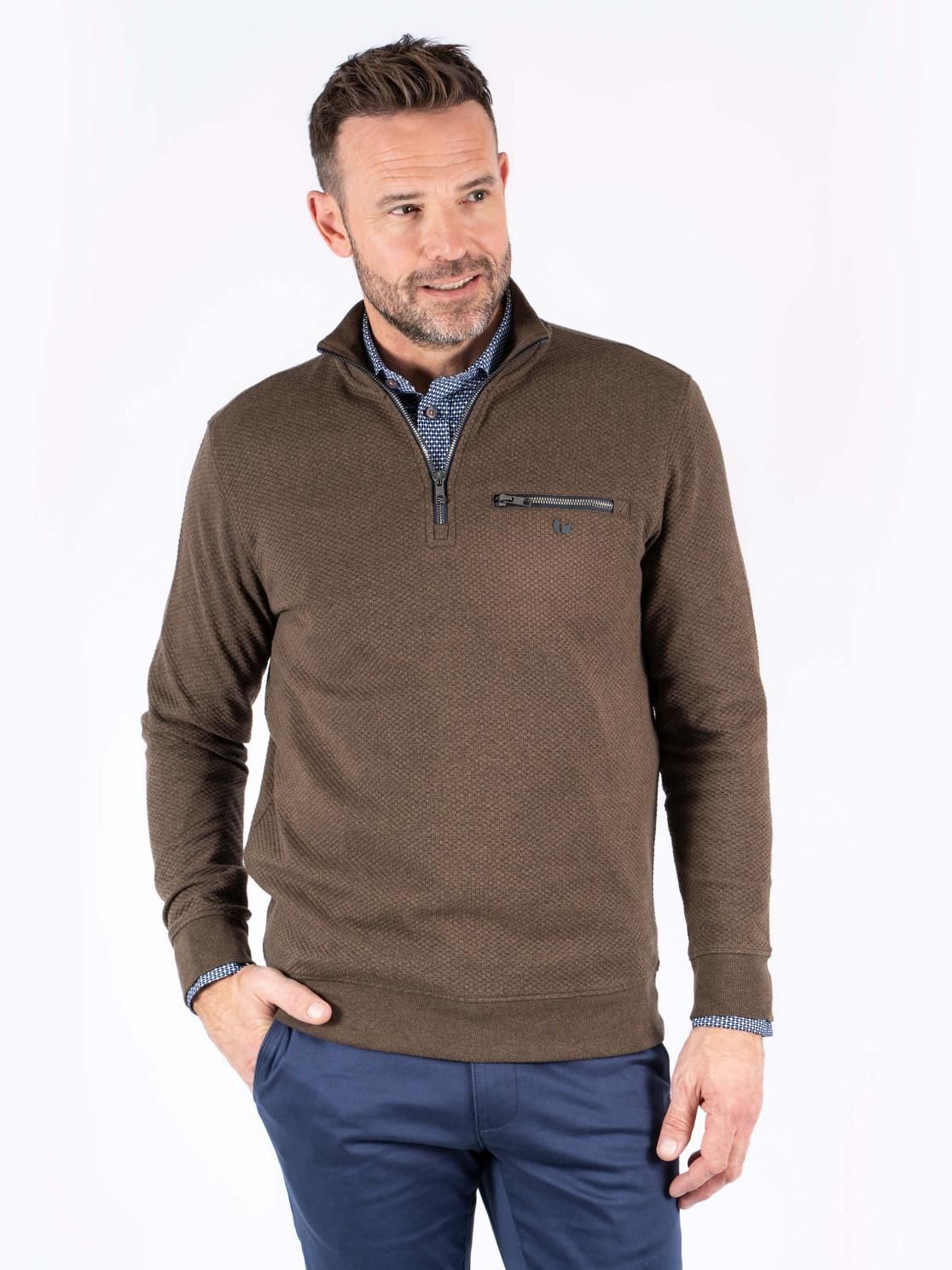 Alf Half Zip Long Sleeve Sweatshirt